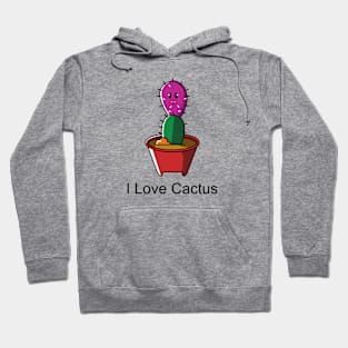 i love cactus #4 Hoodie